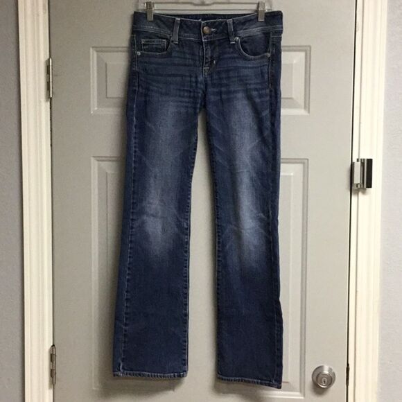 Y2K American Eagle Slim Boot Stretch Blue Jeans Size 4 31 x 31 - Picture 1 of 6